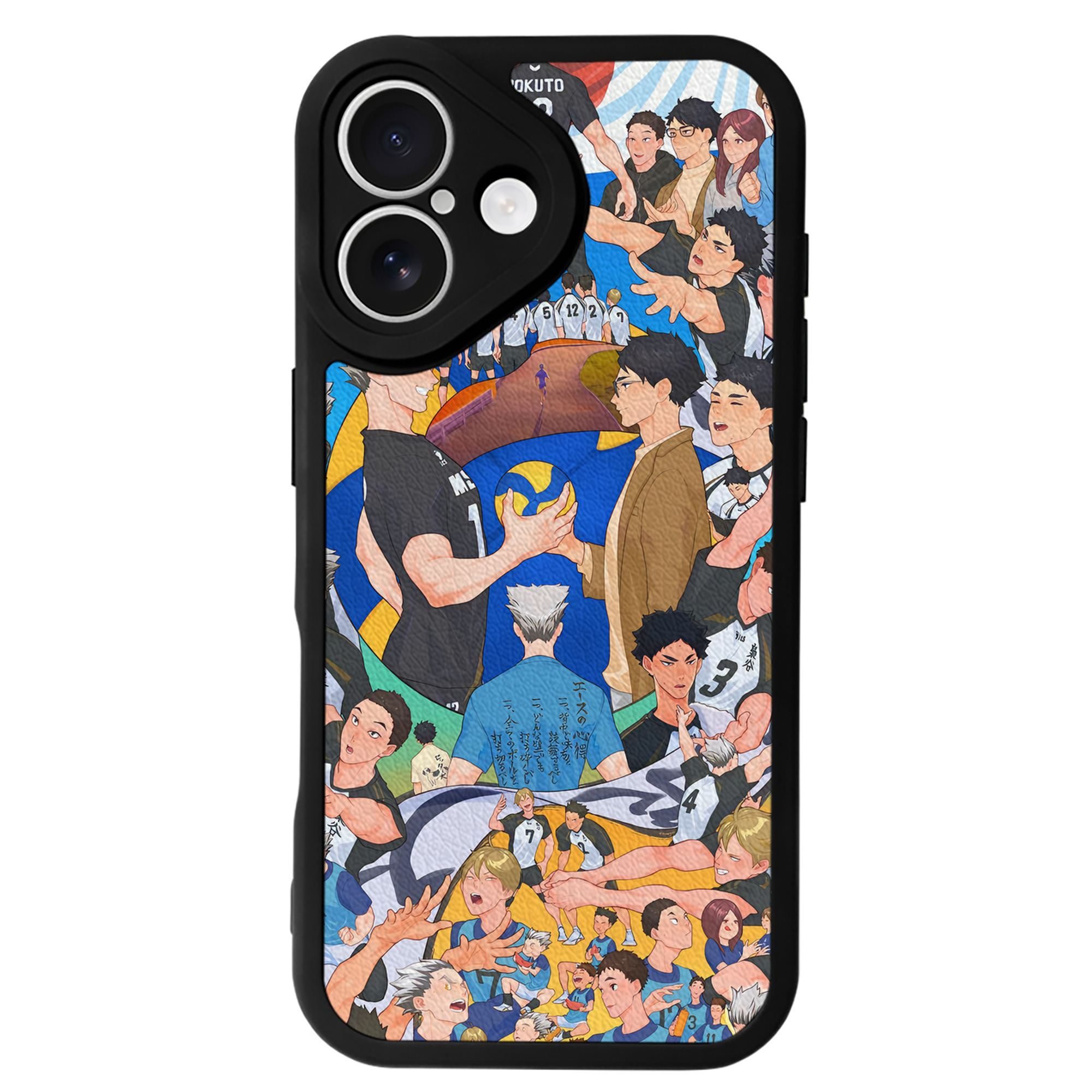 （画像用） ハイキュー!! Haikyu!! 【iPhone 16シリーズ対応】シリコンスマホケース（レザー調） 材質：シリコン